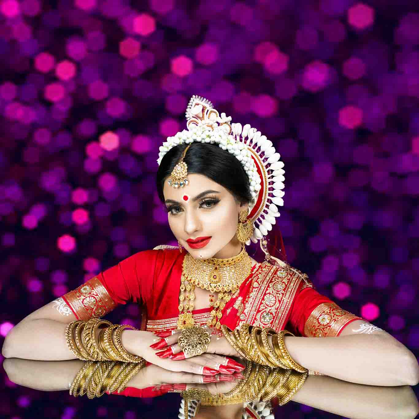 Traditional Hindu Bridal Look(BB Bridal Makeover Studio)