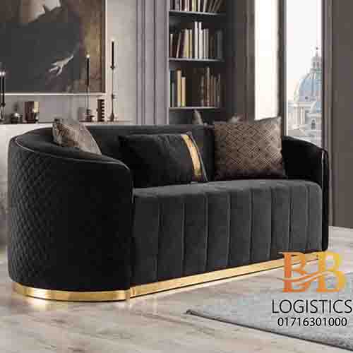 Dream Interior Classic Black Color Sofa Rent